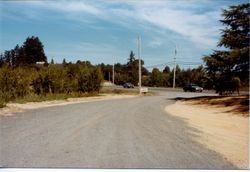 Road leading to Don and Marcia Hallberg's Fruit Stand 1975 on Gravenstein Highway North