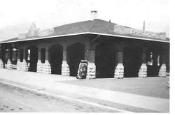Sebastopol P&SR depot station, about 1921
