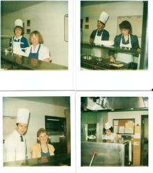 Unidentified members of kitchen staff of Palm Drive Hospital