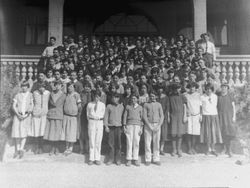 1925 Analy Union High School freshmen class picture taken for the yearbook, Azalea