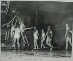 Analy High School Tigers basketball 1949--Analy vs Petaluma