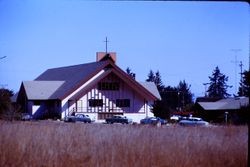 South view of St. Sebastian Catholic Church, 7983 Covert Lane, Sebastopol, California