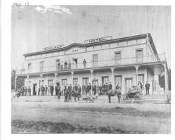 Gualala Hotel in town of Gualala, California, about 1903