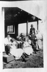 Riddell family and Harmon family, about 1930