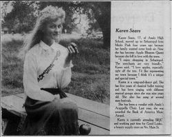 Karen Sears, Apple Blossom Queen, Sebastopol, California, 1983