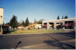 Sebastopol California, looking northwest on South Main Street at Burnett Street, about 2000