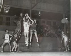 Analy High School basketball B team of 1949-50--Analy Tigers vs Tamalpais