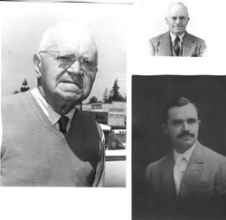 Three photos of the Charles R. Myers at different ages