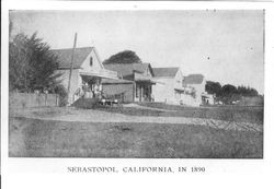 Downtown Sebastopol in 1890