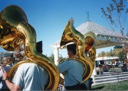 Air Force Band at the opening of the Sebastopol Plaza celebration