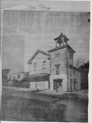 Old Sebastopol firehouse and City Hall building on Bodega Avenue at High Street