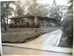 George F. and Cornelia "Bunni" Streckfus' single story house at 760 Pinecrest Avenue in Sebastopol in 1955