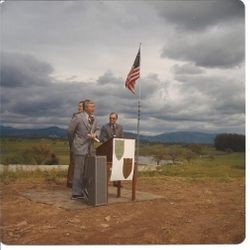 Ground breaking ceremonies for new Palm Drive Hospital at 501 Petaluma Avenue, Sebastopol, 1974