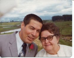 Tom Miller and an unidentified woman at the groundbreaking of the new Palm Drive Hospital in 1970, Sebastopol, California