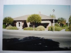 P&SR railroad depot building in Sebastopol, California in 1990 when it was used by Clarmark Florist