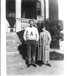 Bunni Myers and an unidentified young man in 1924