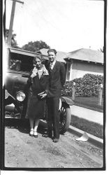 Alma May Smith and her brother William K. Smith taken July 1926