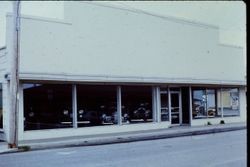 Pellini Antique Car Show Room at the intersection of Petaluma Avenue and Highway 12, 1970s