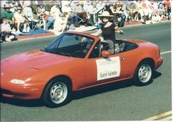 Karen Valentine, the Grand Marshall of the Sebastopol Apple Blossom Parade