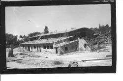 Sebastopol's Veteran's Memorial building at 282 High Street during construction, 1956 or 1957