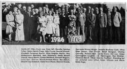 Analy High School Class of 1926 50th year reunion in July 1976