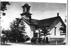 Baptist Church of Sebastopol, located on the corner of Huntley and Neva Street, 1910s
