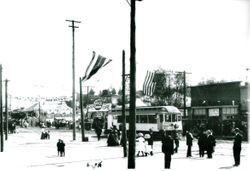 Street scene, Gravenstein Apple Show, 1910