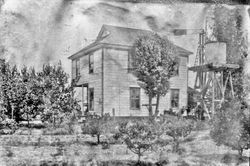 Foster John (F. J.) Riddell family home on Vinehill, about 1908