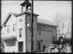 Sebastopol's firehouse on Bodega Avenue in 1936