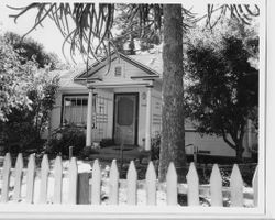 Colonial Revival house in the Huntley Fruit Ranch Addition, at 7909 Washington Avenue, Sebastopol, California, 1993