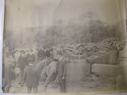 North Shore Railroad's "Funeral train wreck" between Tocaloma and Point Reyes Station, June 1903