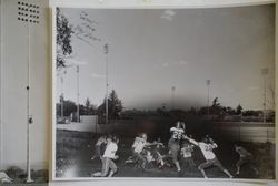 New field lights at Analy's football field, 1950