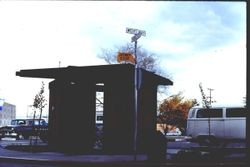 Jitney Stop at Weeks Way and McKinley Street in Sebastopol, California, 1977