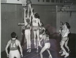 Analy High School Tigers basketball 1952--home game at Analy with Napa