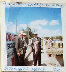 Rainbow trout caught by Oscar Hallberg, Roturard, New Zealand, March, 1961