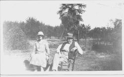 Mr R. C. Chapman and his wife Palertine Chapman, July 8, 1926