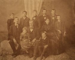 Clayton Winkler and Martha Brain Winkler family 1892