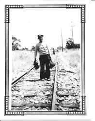 P&SR railway line crew in February,1937 at work on the tracks