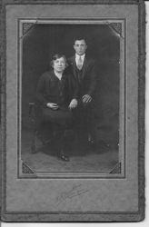 Unidentified adult couple, about 1930s