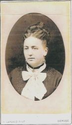 Tante Elisa sister of Albertine Hoffstetter, who lived in Basel, Switzerland, just a few kilometers from her home village in France, 1870s