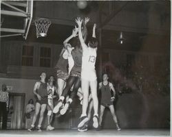 Analy High School basketball B team of 1949-50--Analy Tigers vs Tamalpais