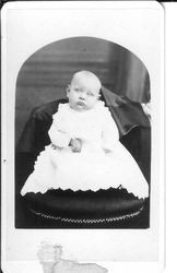 Baby picture of George Sullivan, oldest son of John Wesley and Etta (McReynolds) Sullivan
