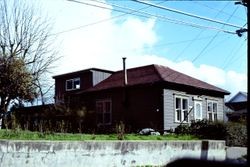 Unidentified house in Sebastopol, California, about 1975