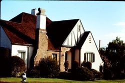 1935 Tudor Revival house at 7290 Palm Avenue, Sebastopol, California, 1976