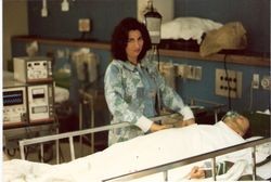 Nurse Marion Asaro Tucker at Palm Drive Hospital, 1978