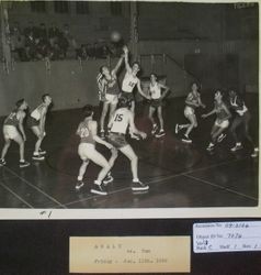 Analy High School Tigers basketball 1952--home game at Analy with Tamalpais on Friday, January 11, 1952