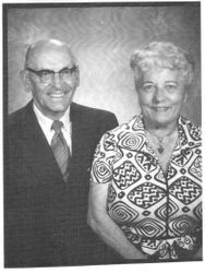 Studio photo of Joseph J. Perry and his wife Lee Perry, owner of Twin Pines Apple Ranch on North Highway 116