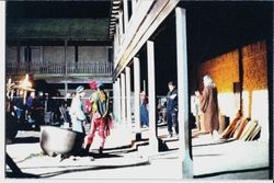 Film crew at work during the filming of the 1993 movie " Quest of the Delta Knights" during the the Renaissance Pleasure Faire in Black Point, Novato, California
