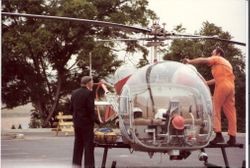 Palm Drive Hospital helicopter evacuation 1976