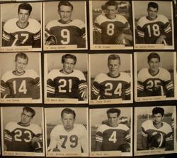 Analy High School Tigers football, 1953--individual photos